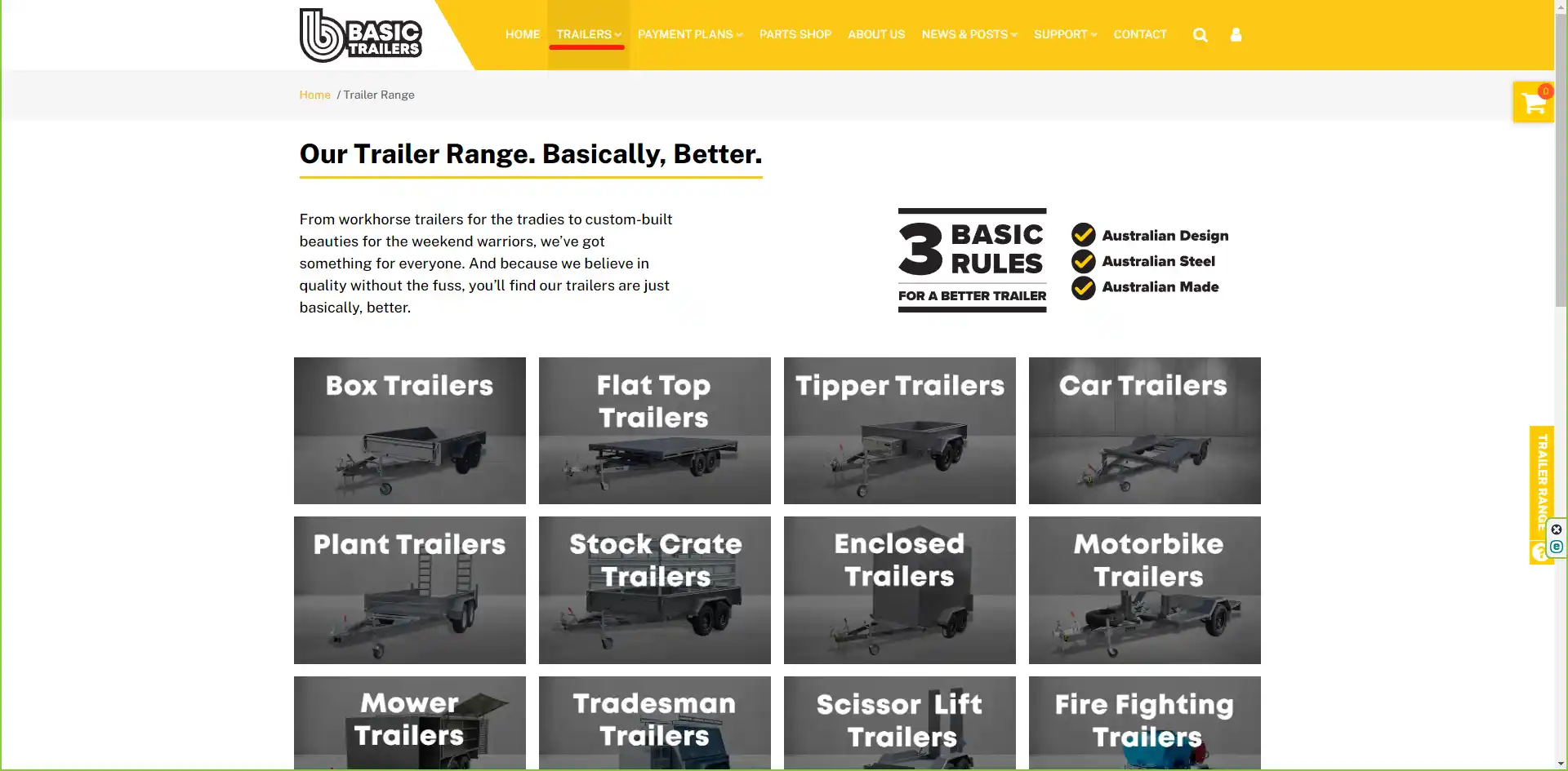 Basic Trailers Order Online