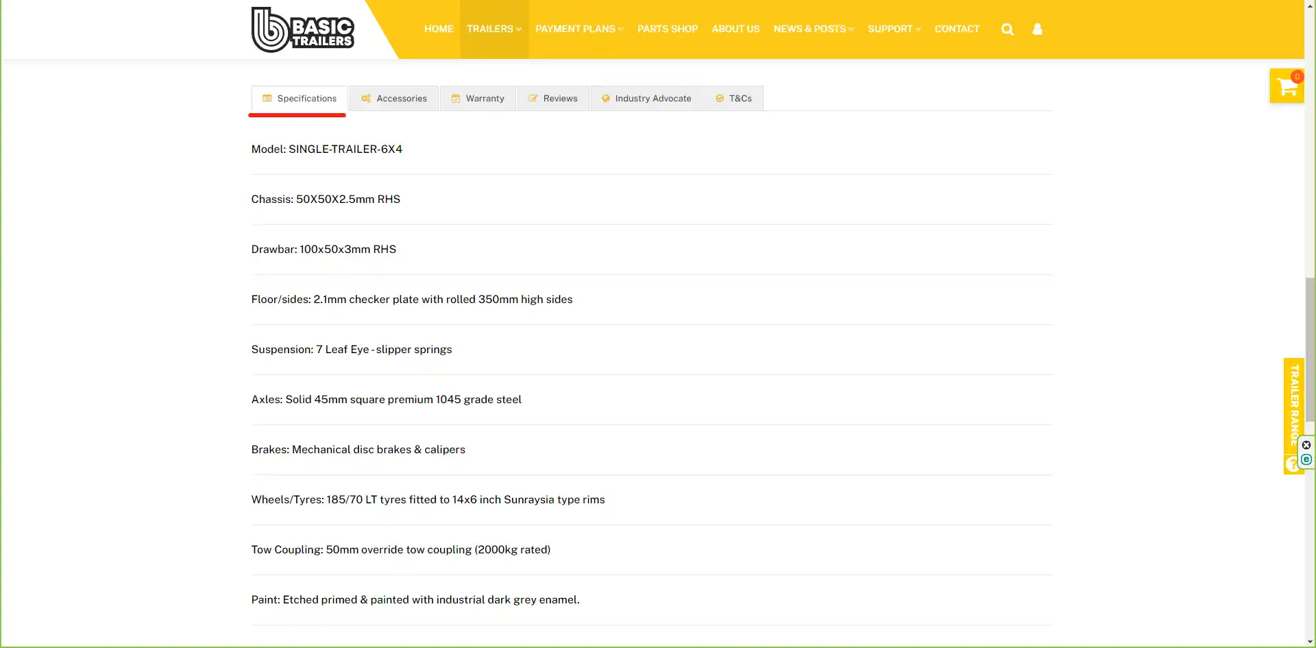 Basic Trailers Order Online