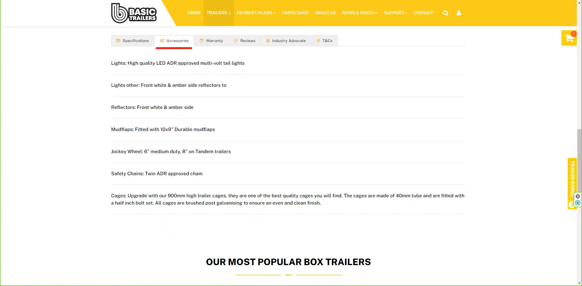 Basic Trailers Order Online