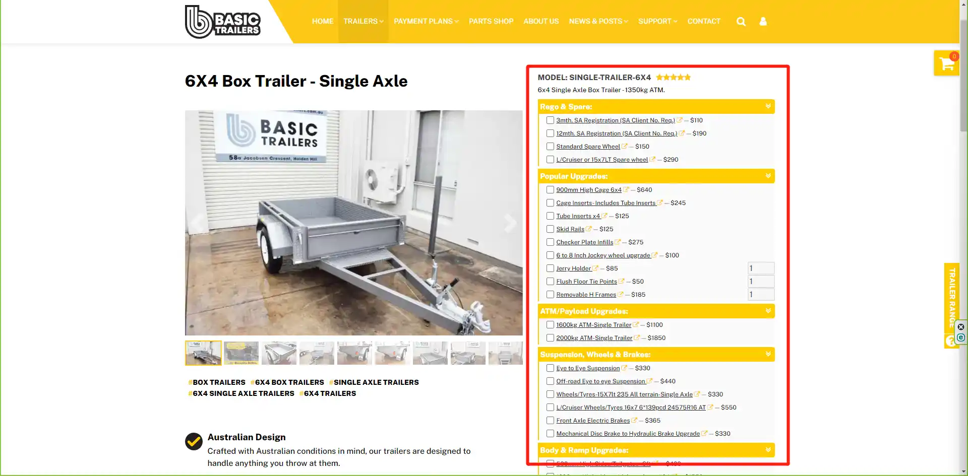 Basic Trailers Order Online