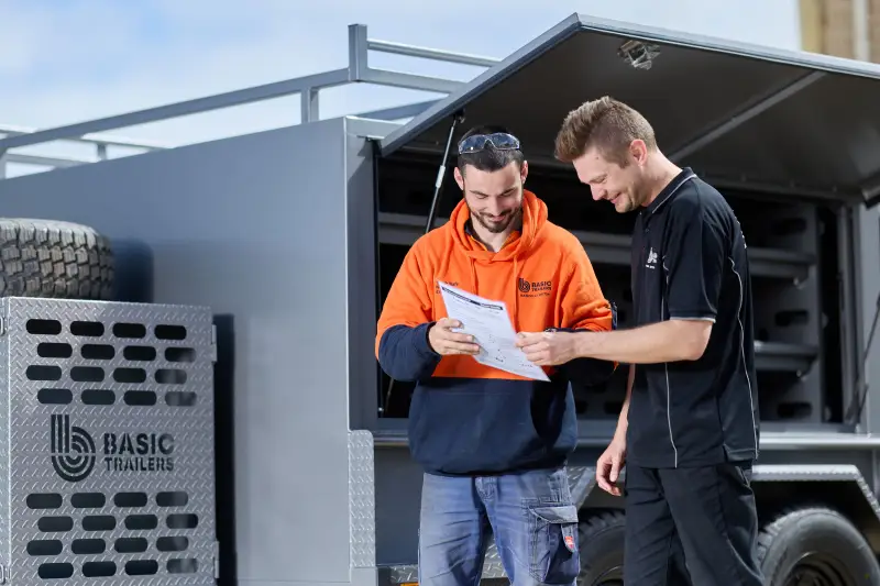 Well-organised tradesman trailer Well-organised tradesman trailer