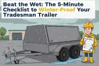 Winter-Proof Tradesman Trailer Checklist - Cartoon Image