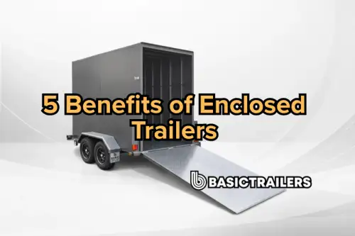 Enclosed trailer manufactured by Basic Trailers