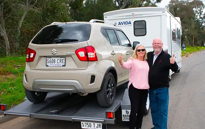 Car Trailer Towing Car