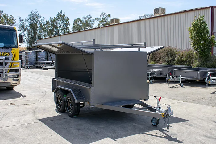 Adelaide Trailers For Sales: SQUARE-TRADESMAN-TRAILER-TANDEM-AXLE-8X5