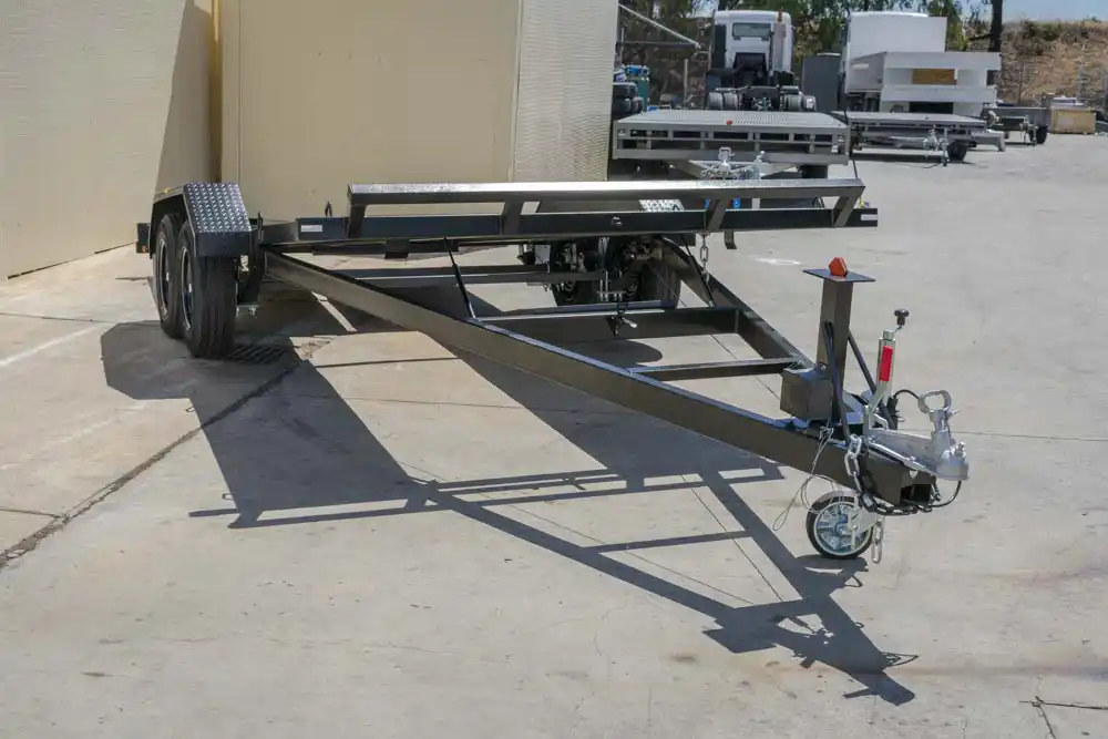 Basic Trailers gas strut manual tilt car trailer a