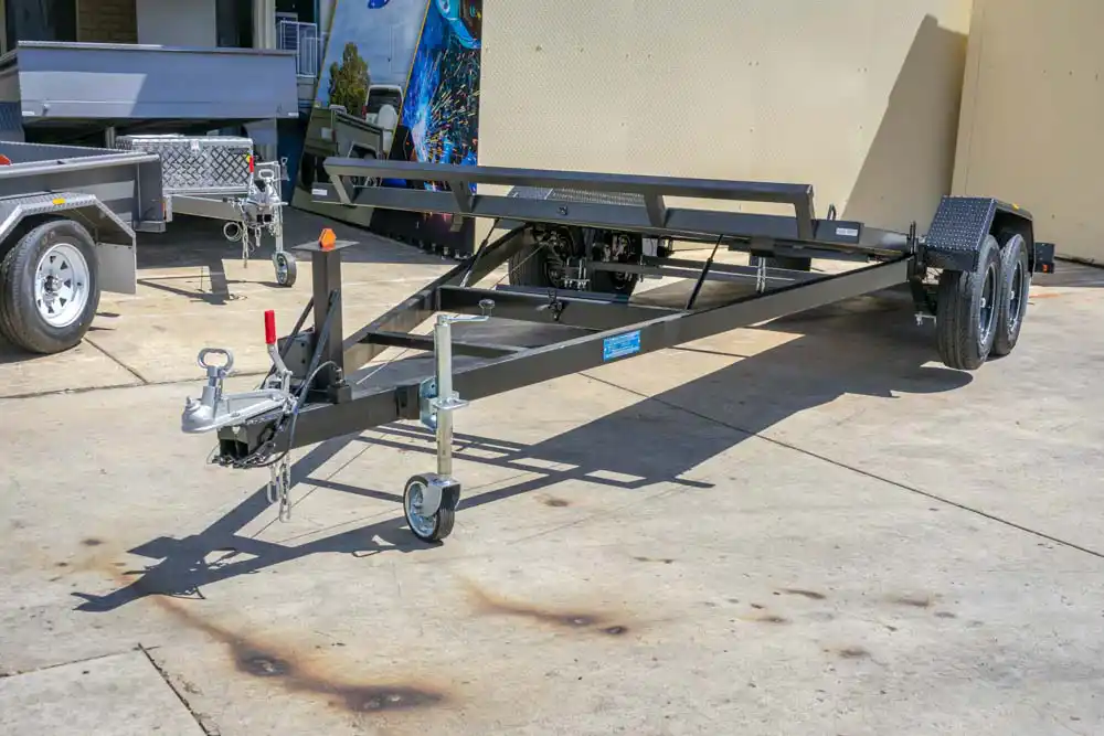 Basic Trailers gas strut manual tilt car trailer a