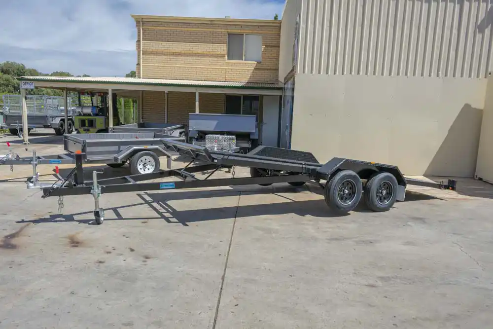 Basic Trailers gas strut manual tilt car trailer a