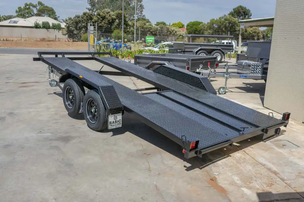 Basic Trailers gas strut manual tilt car trailer a