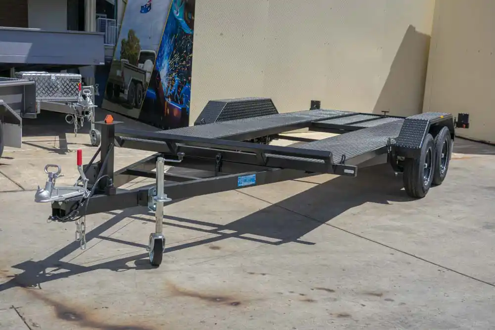 Basic Trailers gas strut manual tilt car trailer a