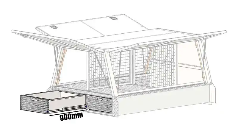 900mm Rear slide draw #4