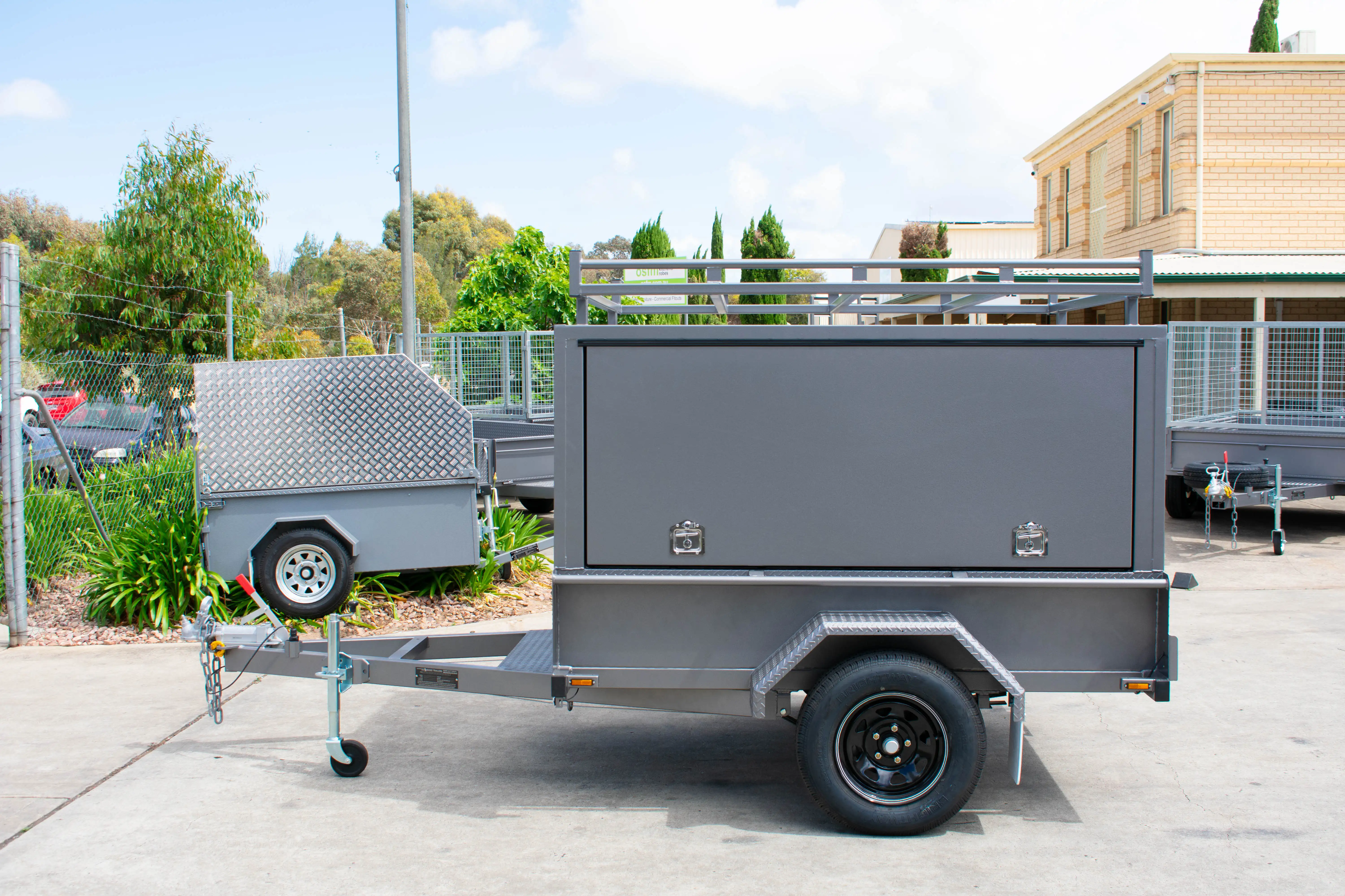 Adelaide Trailers For Sales: SQUARE-TRADESMAN-TRAILER-SINGLE-AXLE-7X5