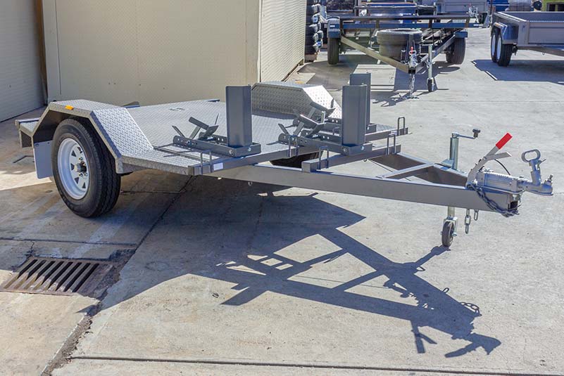 Adelaide Trailers For Sales: MOTORBIKE-TRAILER-SINGLE-AXLE-8X5