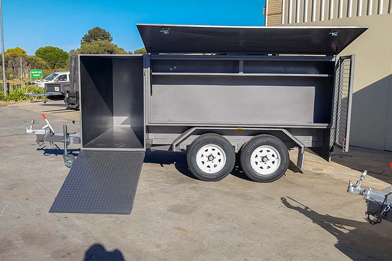 Tandem Trailers For Sales: MOWER-TIPPER-TRAILER-TANDEM-AXLE-8X5