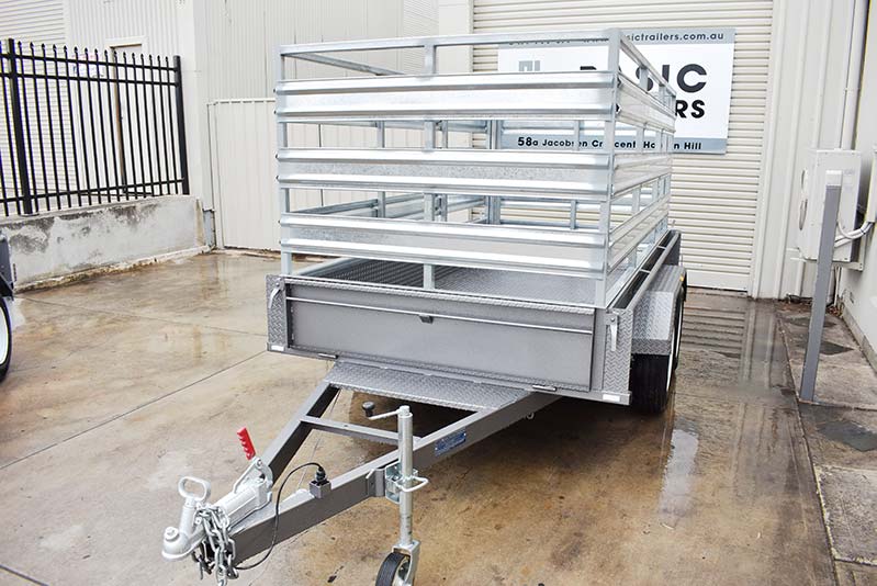Tandem Trailers For Sales: TANDEM-WITH-STOCK-CRATE-10X5
